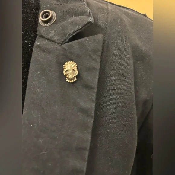 Zadig & Voltaire Virginia Grunge Military Skull Utility Jacket - Picture 7 of 11